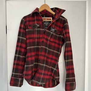 SUPERDRY Women’s Plaid Shirt/Shacket - Size S